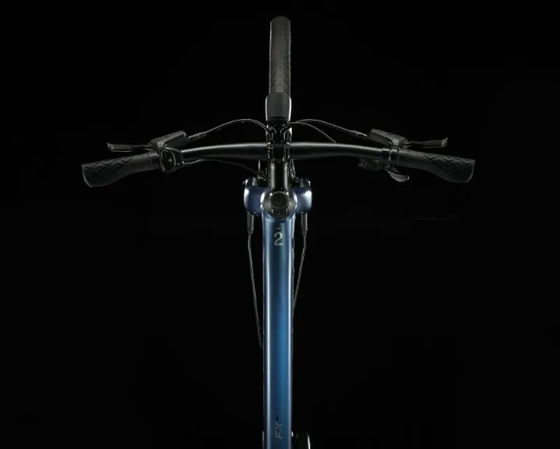 Trek Fx+ 2 Electric Hybrid Bike 2024 in Mulsanne Blue-6